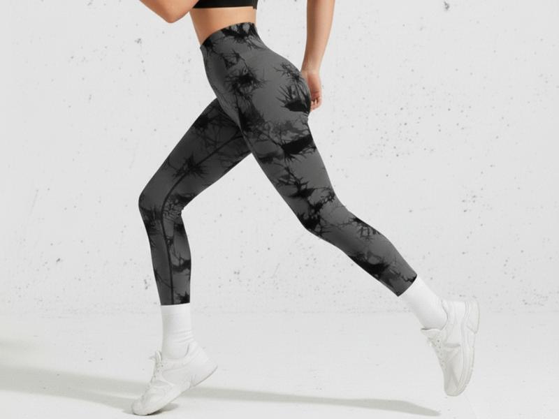 2 Pack Tie Dye High Waisted Workout Leggings for Women Rear Lifting Tummy Control Yoga Gym Athletic Pants High Waist Squat Proof Compression Tights