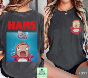 Vintage Ponyo 2 side Shirt, Sweatshirt, Hoodie, Studio Ghibli Shirt, Ponyo Shirt, Hayao Miyazaki Shirt, Studio Ghibli Gift Shirt