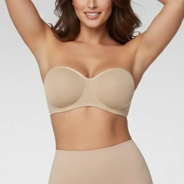 HSIA Bella Women's Convertible Strapless Minimizer Bandeau Bra Underwire Unlined for Large Bust 6