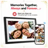 Frameo 10.1-inch Electronic Digital Frame - 1280x800 IPS LCD HD Touchscreen, 16GB Storage (Stores 4,000 Photos), Auto-Rotate, SD Card Support, Instant Sharing, Modern Home Decor, 24/7 US Support, Gift for Parents (Christmas, Father's Day)