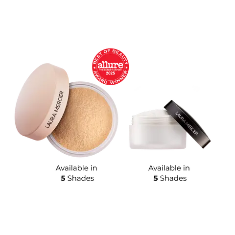 Laura Mercier Double Set Bundle: Translucent Loose Setting Powder + Secret Brightening Color Correcting Under Eye Powder Duo - Ultra Blurring Powder, Makeup Set