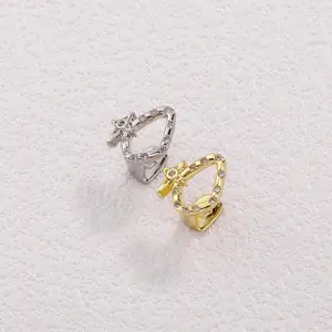 Geometric Single Skeleton Iced Out Star Zircon Teeth Grillz Vintage CZ Stone Tooth Caps For Women Men Halloween Gift
