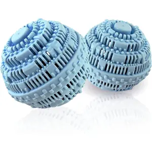 2 count Laundry Balls for Washer,  Detergent Laundry  Ball for Washing Machine,  Fabric Softener Ball for 2000 Washings, Blue