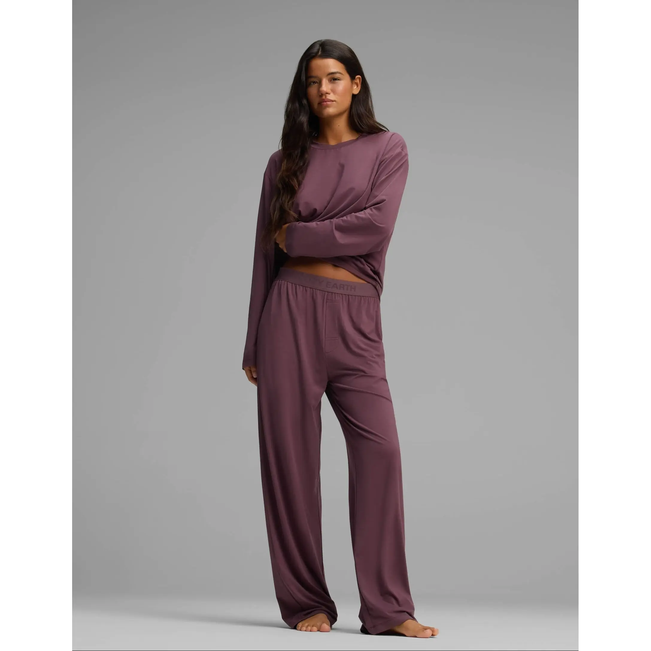 Women's First Layer Long Sleeve Sleep Tee & Pajama Pant Set