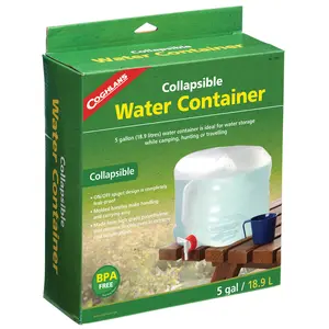 Coghlan's Collapsible Water Container, 5 Gallon Emergency Camping Storage