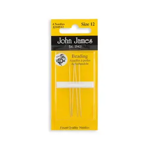 John James Beading Needles - Size 12 (4 Pack)