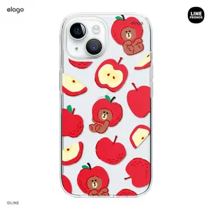 LINE FRIENDS | elago B&F Fruit Shop Hybrid Case for iPhone 15 [3 Styles]