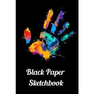 USED-Black Paper Sketchbook: 120 Pages of Black Blank Paper for Doodling and Drawing with White Ink, Gel Pens, Chalk Markers for Spirograph & More by Press, Michael Green (Paperback)