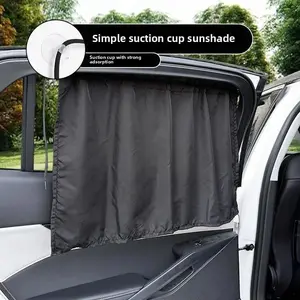 Car Sunshade Window Shade Suction Cup Car Curtain Side Window UV Protection Heat Insulation Privacy Curtain for Car Interior Accessories