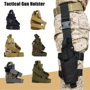 New CS Tactical Gun Holster Right Handed Tactical Thigh Pistol Bag Pouch Legs Harness For All Handguns Hunting Accessory Tactical Equipment