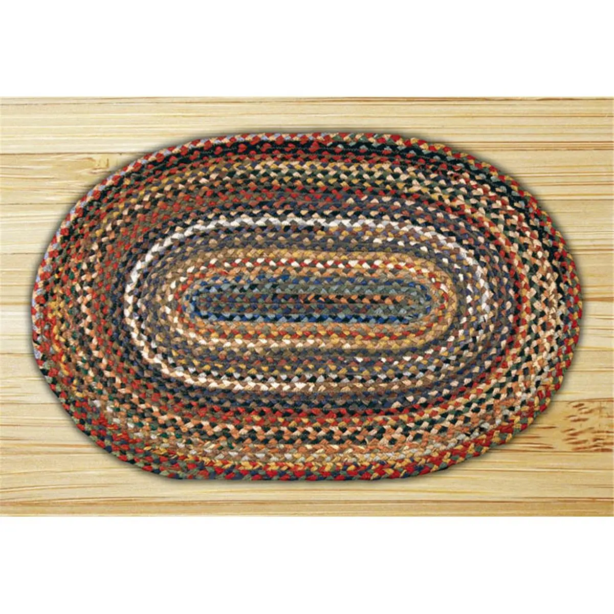 Capitol Importing Random - 20 in. x 30 in. Oval Braided Rug