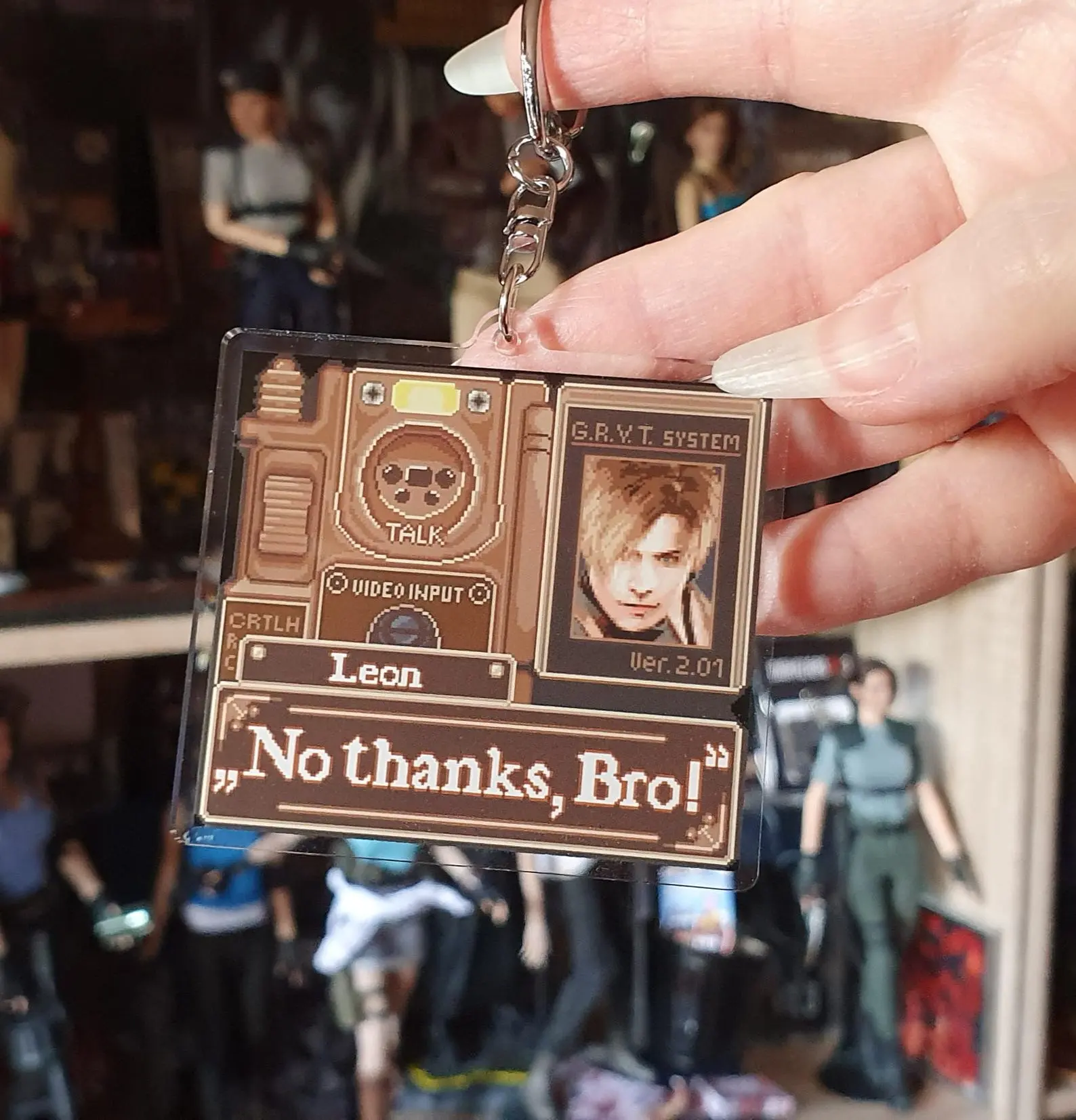 Leon Kennedy Keychain, Resident Evil Acrylic Keychain, Great For Daily Use Or As Thoughtful Little Gifts For Your Friends And Yourself
