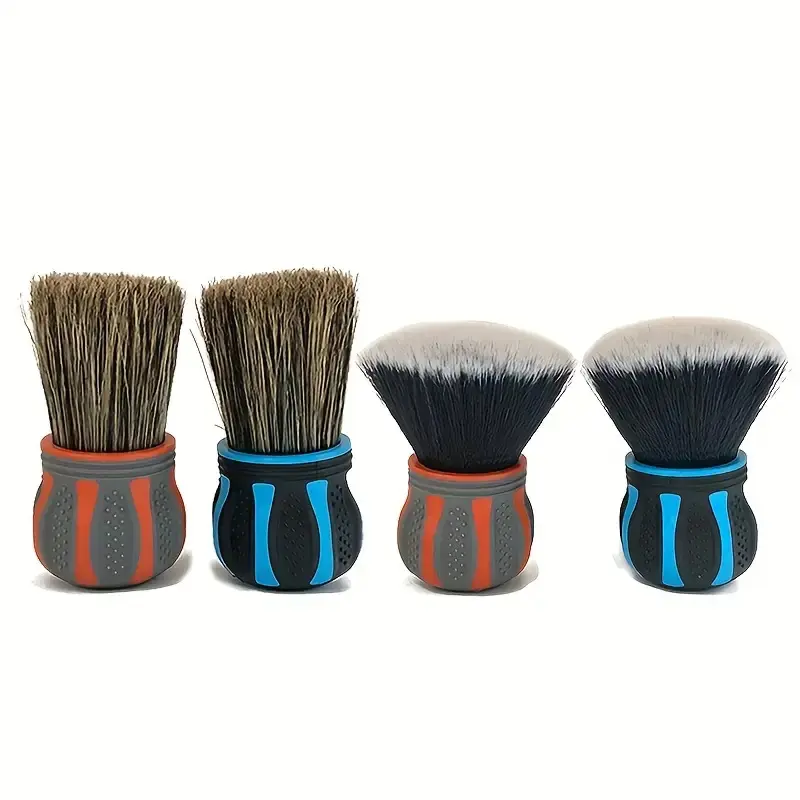DEXH 2-Pack Ultra-Soft Bristle Curve Ball & Detail Brushes (Blue Black, Orange Black) - Car Wash Kit, Versatile Use Vehicle Accessories Tools for Car Interior/Exterior, Tire Detailing, Storage Rack Compatible summerwins
