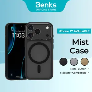 [iPhone 17 Case AVAILABLE] Benks Mist Magnetic Phone Case suitable for iPhone 17 Pro Max/17 Pro/ 17 / 16 Pro Max/ 16 Pro/ 16 Plus/ 16 / 15 Pro / 15 Pro Max / 14 / 14 Pro / 14 Pro Max