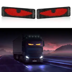 Colorful Animation Screen LED Display, Matrix Pixel Soft Screen, Customizable Ad Screen, Car Decoration, USB 5v, Bluetooth-compatible APP Control