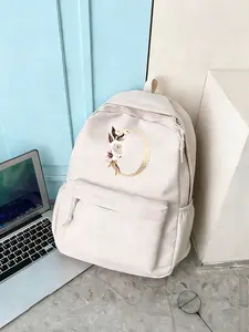 Casual Backpack with Letter Pattern A-Z. Lightweight School Bag, Student Backpack, Outdoor Backpack, Suitable for Both Men and Women, Perfect for Everyday Use. Valentine's Day Gift, Backpack Gift, For Family, Partner, And Good Friends.