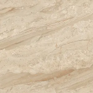 My Luxury Flooring MK GLOSSY Endmatch 37 Porcelain Tiles - 24 x 48 Inch Light Beige Wood Look Seamless End Match Design - Glossy Finish Wall & Floor Use | 15.5 Sq-ft per box | Pallet of 10 Boxes (155 sq-ft)