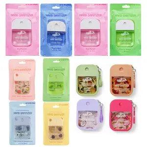 Wish Hand Sanitizer 1.2oz/35ml Set Multi Scent Variants Assorted Fresh Scents Bag or Hook Style for Easy Access