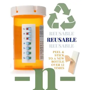 Reusable Medication Reminder Tracker, Portable Pill Calendar, Medical Organizer, Daily Dosage Schedule, Memory Aid for Medicine Management, Healthcare