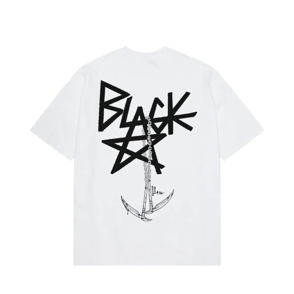 Blackstar X Chain Scythe - Soul Eater Oversize T-Shirt T-shirt Hoodies & Sweatshirts Cotton Fashion Top Classic