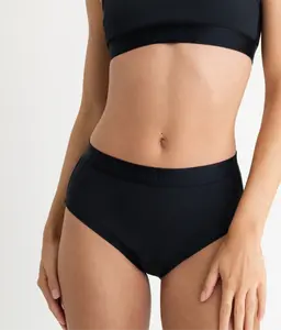 Leakproof Cotton Rib High Rise Brief