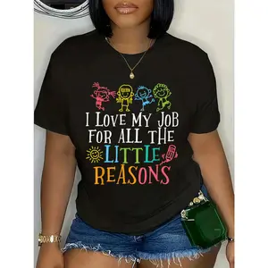 100% Cotton Teacher Shirt I Love My Job For All The Little Reasons T-Shirt