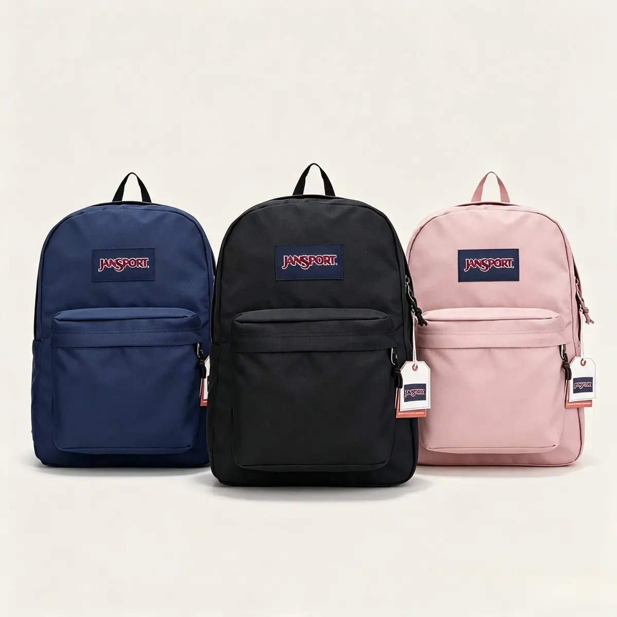 JanSport Cross Town Backpack  A Simple Bag for Everyone with 1 Main Compartment and a Front Utility Pocket - Premium Accessories - Black