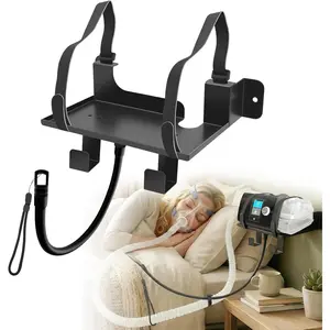 CPAP Hose Holder Wall,Easy to Install,Equipped with Mask & CPAP Tubings Hose Hanger,Saving CPAP Shelf,Bedside Organizer