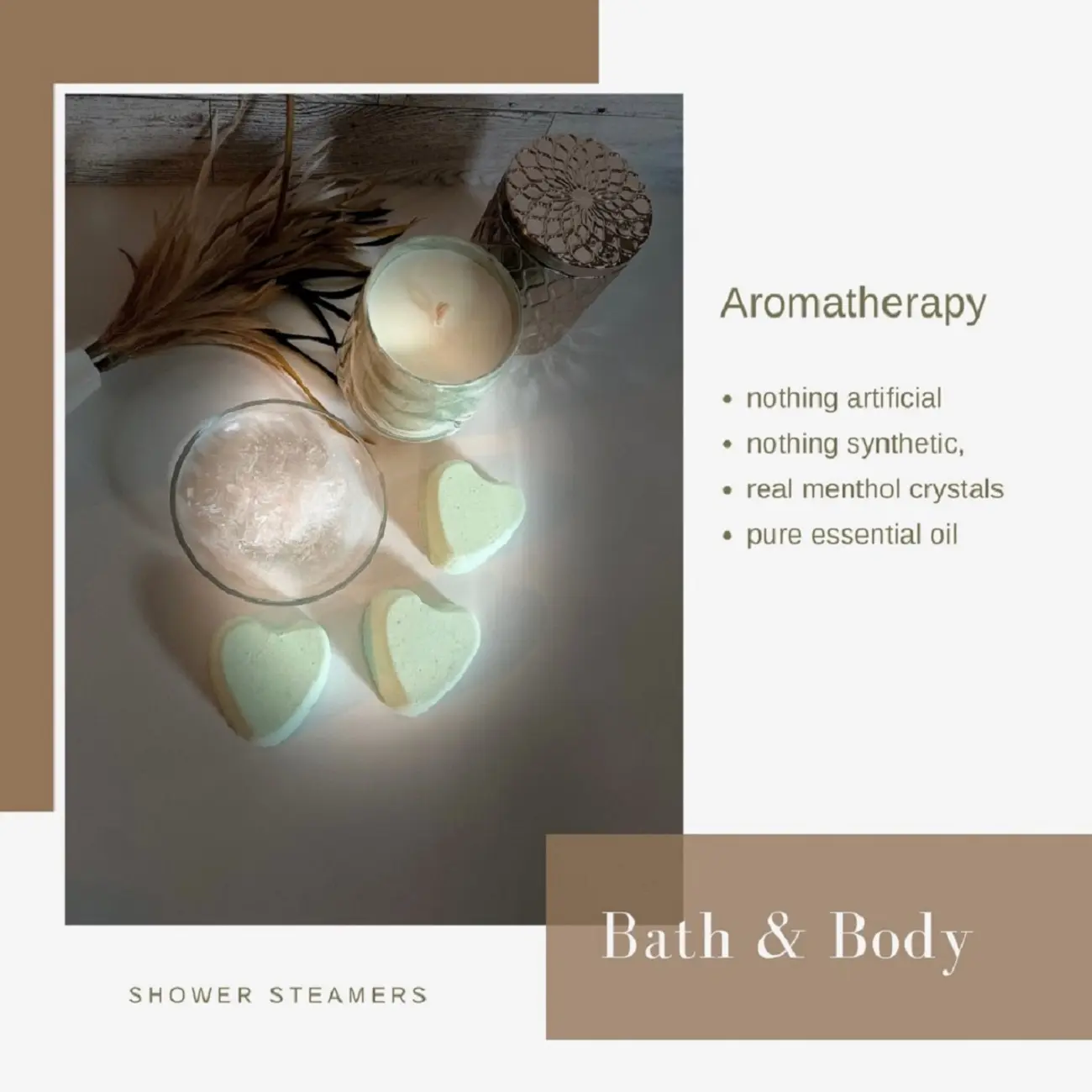 Shower Steamers Menthol & Eucalyptus Crystals - (5 per pack)