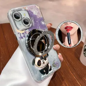 1 Piece iPhone 14 Plus The blooming stamens With circular bracket Pattern Comfortable feel Design Durable Protection Made Suitable For iPhone 14 Plus Phone Cases Ideal For Entertainment