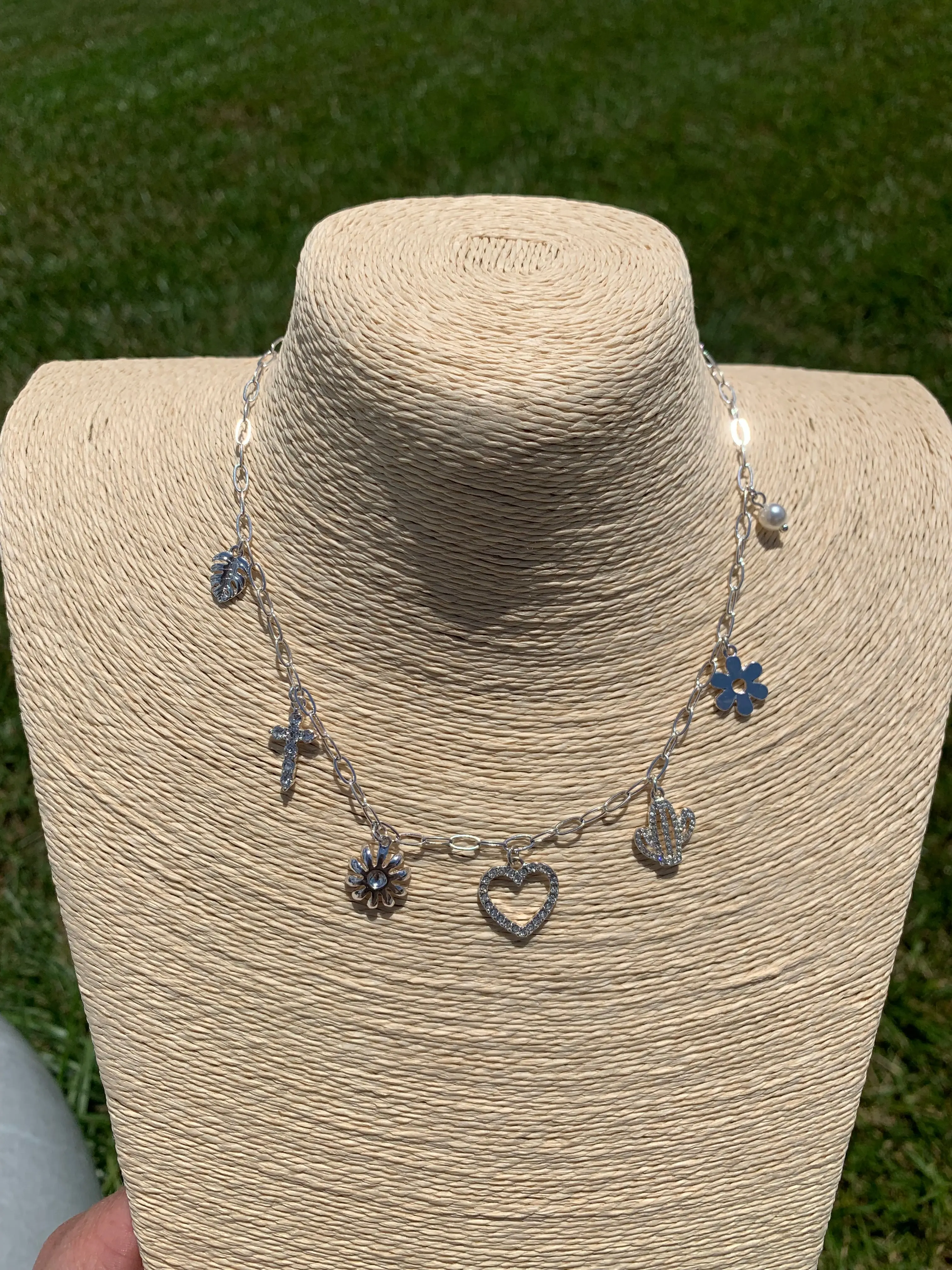 Sweet Silver Charm Necklace Sweet Silver Charm Necklace