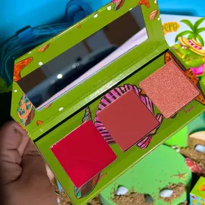 La Iguana Costeña Blush and Highlighter Trio - Cream & Powdered Blushes with Highlighter for Natural to Dramatic Glow