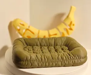 Key Couch - 3D printed with Quilted Fabric Effect