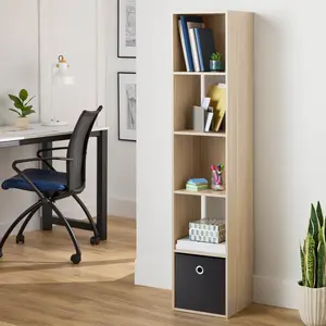 Mainstays 5 Cube Vertical Storage Organizer, Black