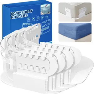 Bed Sheet Holders for Corners, Sheet Gripper, Sheet Holders Keep Sheets Firm & Tight, Sheet Straps, Sheet Locks for Fitted Sheets, Bed Corner Sheet Holders, Fitted Sheet Holders for Corners
