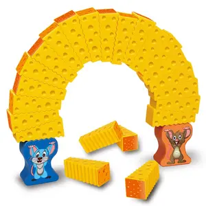 Mouse Stack Cheese Arch Tower Stacking Game, Fun Parent-Child Educational Toy for Kids & Parents, Ideal Easter Gift for Kindergarten