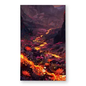 Conscious Sales C1ROAR35FK7VQW 3 x 5 ft. Bloom & Eruption Yellow Outdoor Rectangle Area Rug - Home Decor
