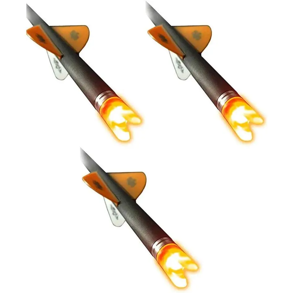 Crossbow Replacement Nocks - Standard, Lighted LED Options, High-Impact Polymer Construction, Multiple Pack Sizes for Arrows, Bolts