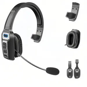 Professional Trucker Bluetooth Headset Noise Cancelling 60H Playtime 33FT Wireless Range USB-C Fast Charging For Long Haul Drivers Shelf Hardware Accessories