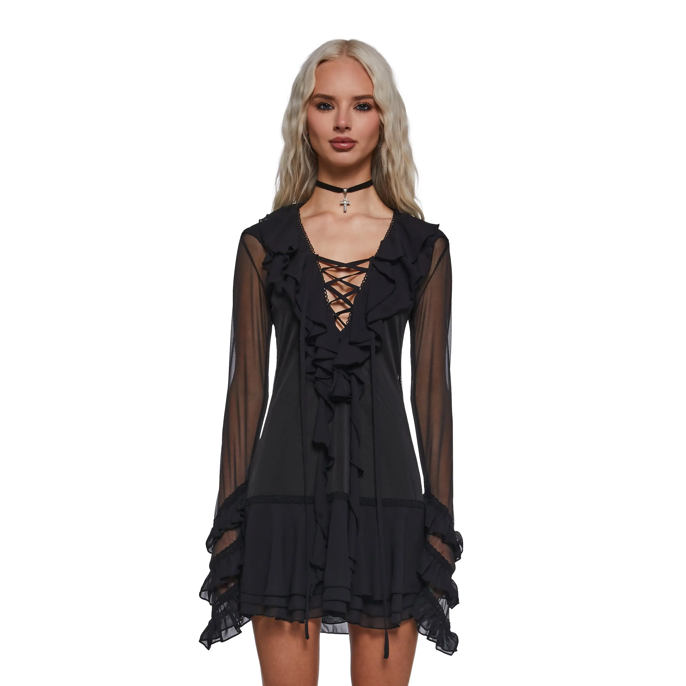 Infinite Illusion Mesh Dress - TikTok Shop