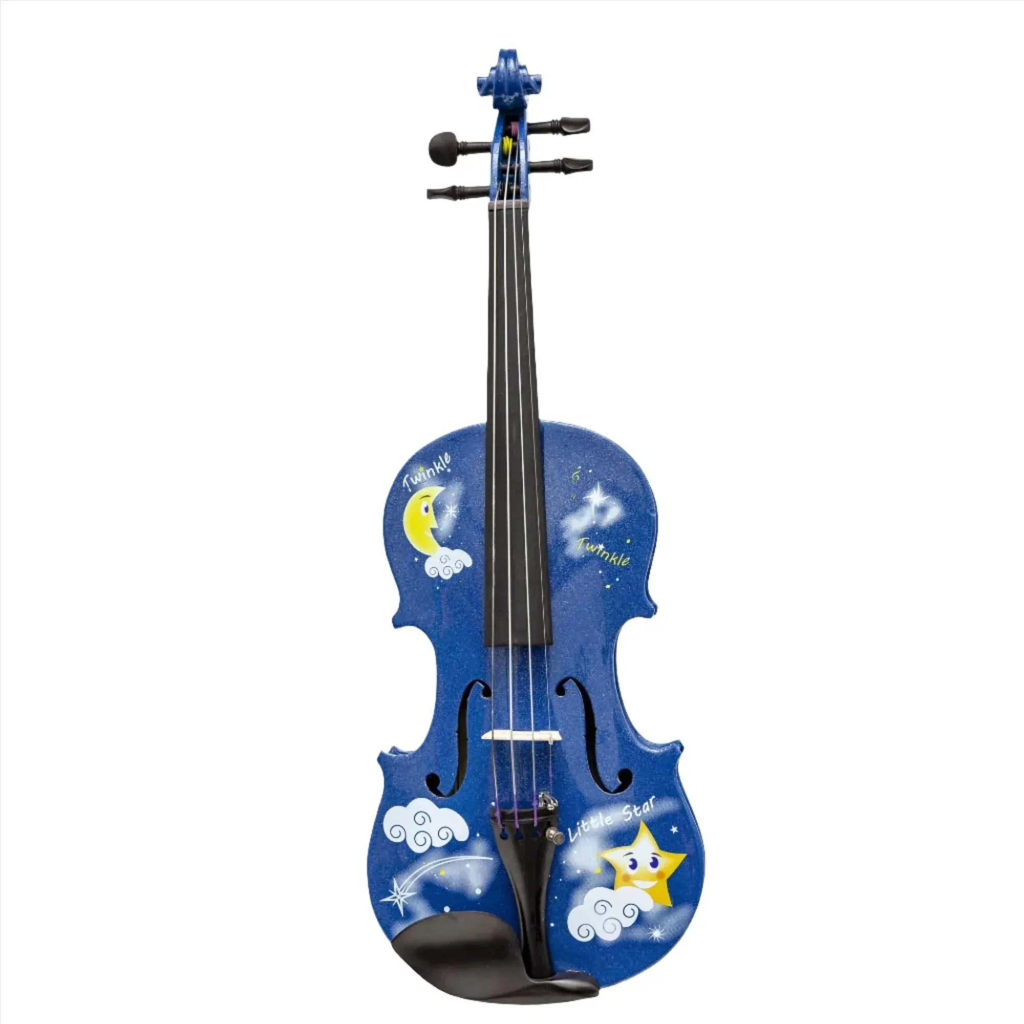 Twinkle Star Blue Violin Outfit | Crystal Fine Tuners & Brazilwood Bow