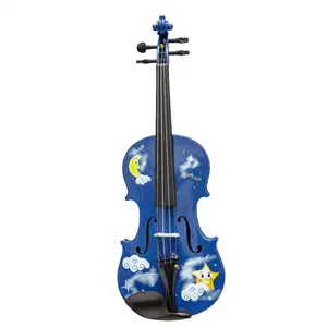 Twinkle Star Blue Violin Outfit | Crystal Fine Tuners & Brazilwood Bow
