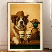 Saint Bernard with Busch Light