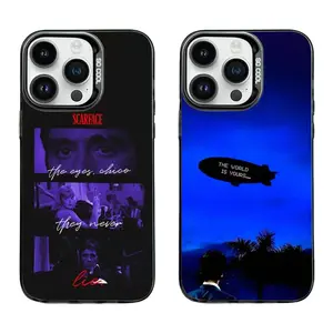 Movie S-Scarfaces Tony M-Montana Phone Case For iPhone 17 Pro Max 17 Air 17e,16,15,14,13,12,11,Mini,Pro,SE,MAX & Samsung Galaxy S26 S25 Ultra S24 S23 S22 S21 Plus Gray Matte Silicone Black Cover