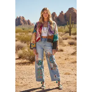 Bohemian Vintage Kantha Reversible Handmade Short Style Jacket - JoJo