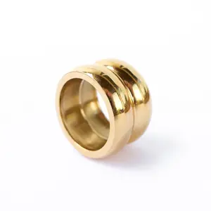 Goals Ring - Women's Double-Stacked Gold Filled Ring - US Size 6,7 & 8
