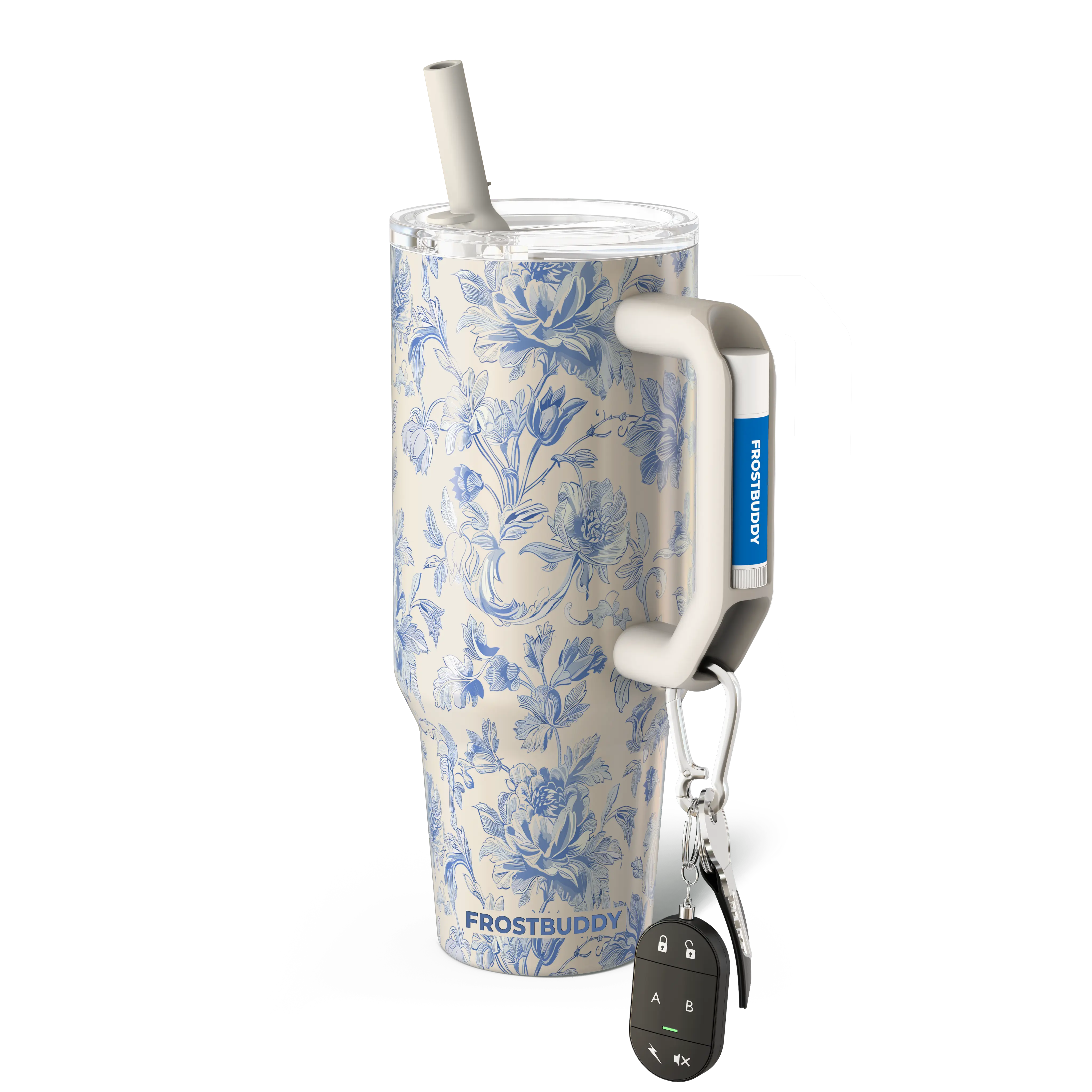 Thicc Buddy 40oz | Blue Floral