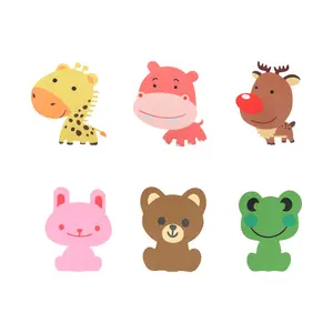 6-Pack Cute Animal Toilet Freshener Stickers – Long-Lasting Odor Control Patches for Bathroom, Toilet Bowl, Closet, Shoe Cabinet & Home Use