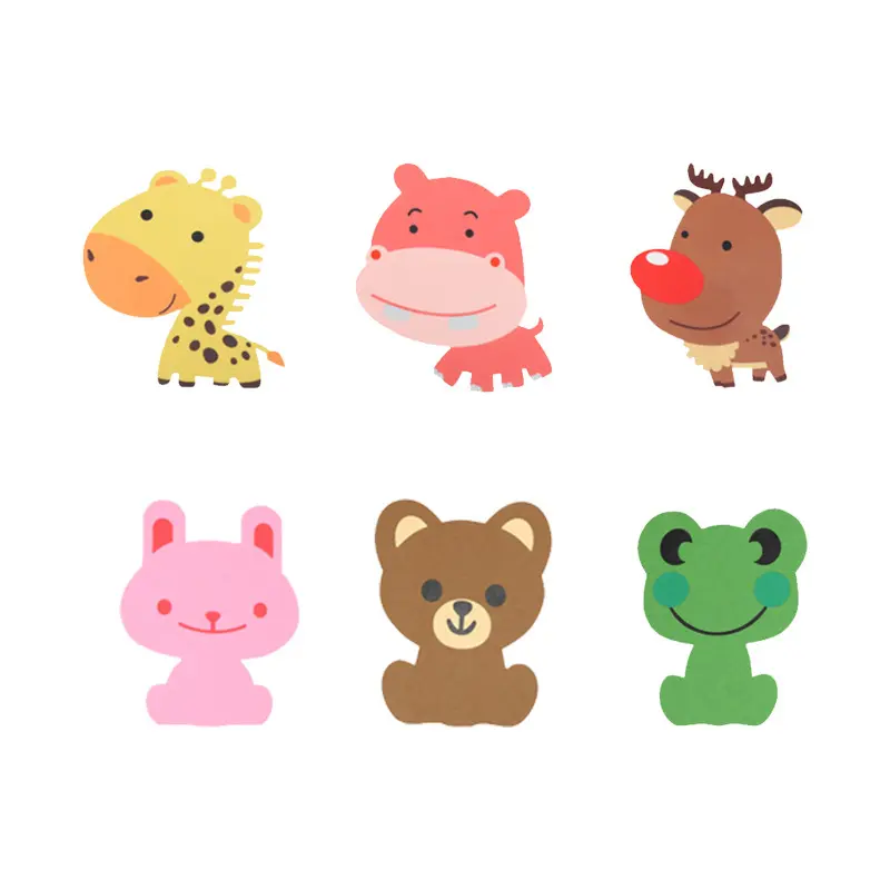 6-Pack Cute Animal Toilet Freshener Stickers – Long-Lasting Odor Control Patches for Bathroom, Toilet Bowl, Closet, Shoe Cabinet & Home Use
