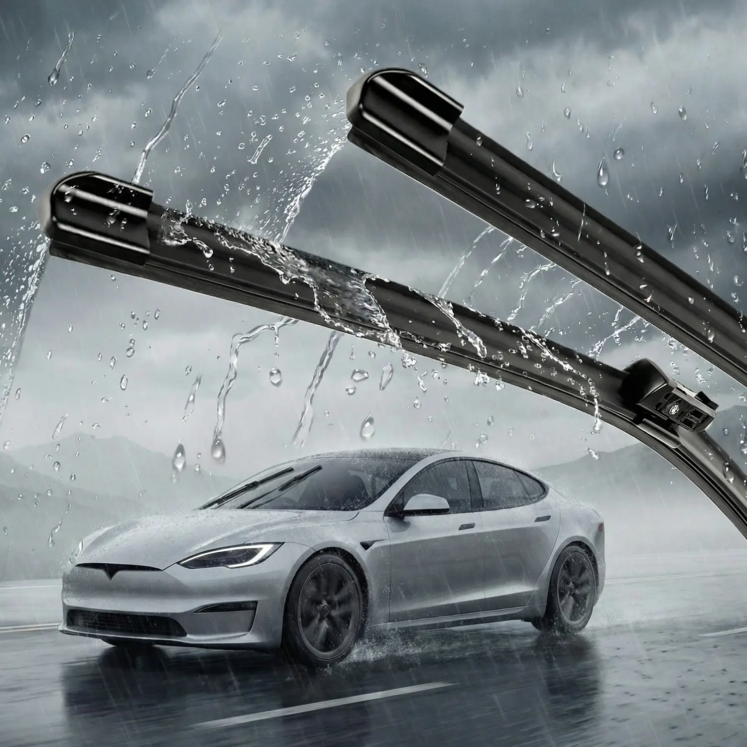 Windshield Wiper Blade Replacements (Pack of 2) - Universal 2nd Gen U-Hook (J-Hook) Arms, Adaptive Wiper, OEM Quality, Premium All-Seasons, Quiet, Improved Aerodynamic Car Auto Replacement Parts, Mothers Day Gift Option